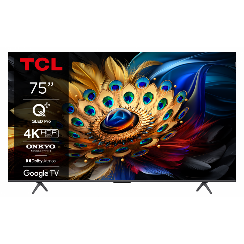 QLED TV 4K 75''(189 cm) TCL 75C655 PRO