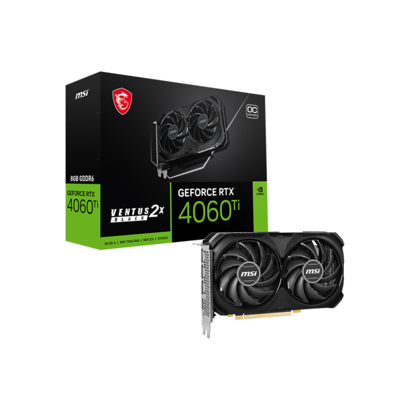 Placa video MSI GeForce RTX 4060TI VENT 2X OC 8GB