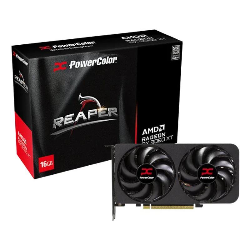 Placa Video POWERCOLOR REAPER AMD RADEON RX 9060 XT 16GB GDDR6 128 bit, PCIE 5.0, 1x HDMI 2x DP