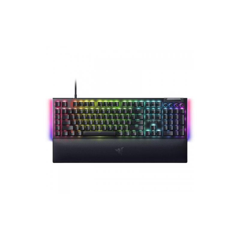 Tastatura mecanica gaming BlackWidow V4 X (Green Switch), layout US, taste ABS, layout US, cu 6 butoane customizabile, negru