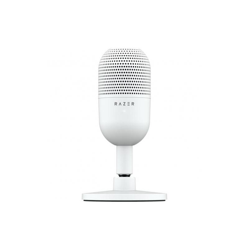 Microfon Razer Seiren V3 Chroma RGB USB, frecventa raspuns 20 Hz - 20000 Hz, sensibilitate 110 dB (THD > 1% at 1 kHz), alb