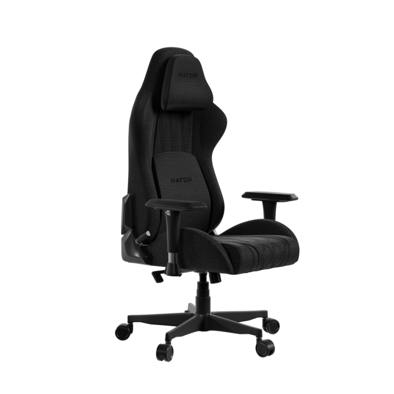 Scaun gaming Hator Darkside 3M Fabric, material cadru: Oțel, Țesătură CloudTouch™, piston cu gaz: Certificat SGS Clasa 4, cotiere: Ergonomice, 2D, bază cu 5 brațe ranforsate, realizată din PU armat, material de bază: spumă cu densitate mare InfuseFoam, di