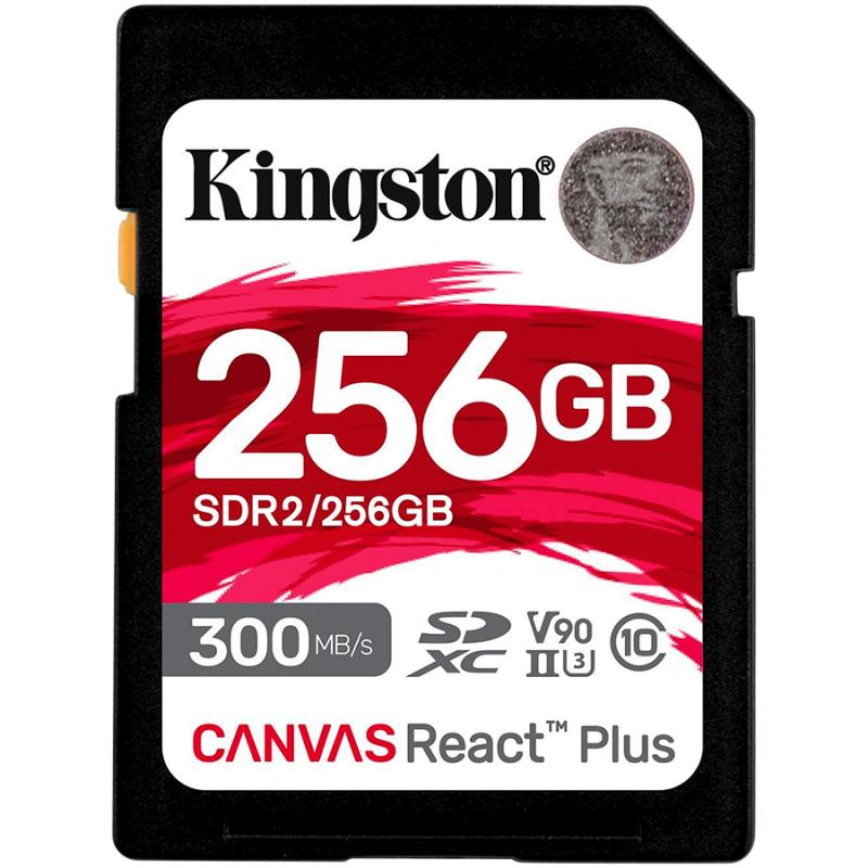 Card de Memorie SDHC Kingston Canvas React Plus 256Gb, Class 10
