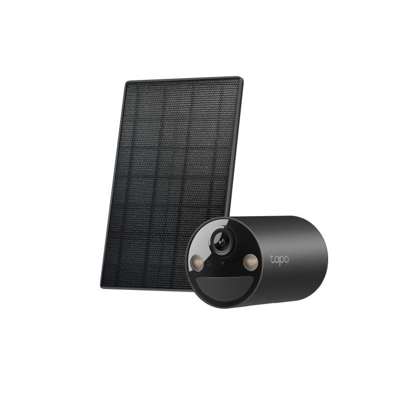 Solar-Powered Security Camera Kit 1 × Tapo C411, 1 × Tapo A201 SPEC:1080p (1920*1080), 2.4 GHz, Solar panel (5.2V, 2.5W) FEATURE: Non-Stop Power, Flexible Solar Installation, Smart Detection and Notifications (motion, people), Color Night Vision, Sound an