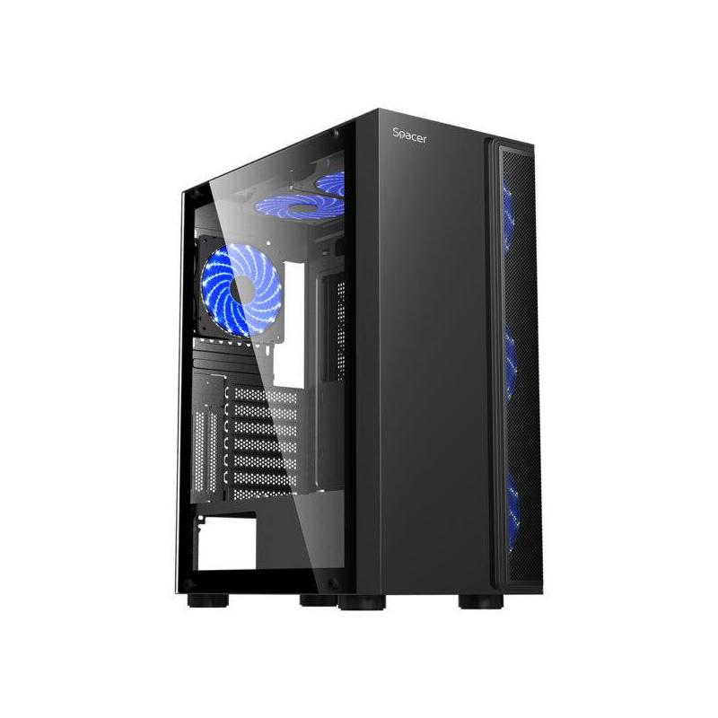 Carcasa SPACER ICE HERO Mid Tower NEGRU