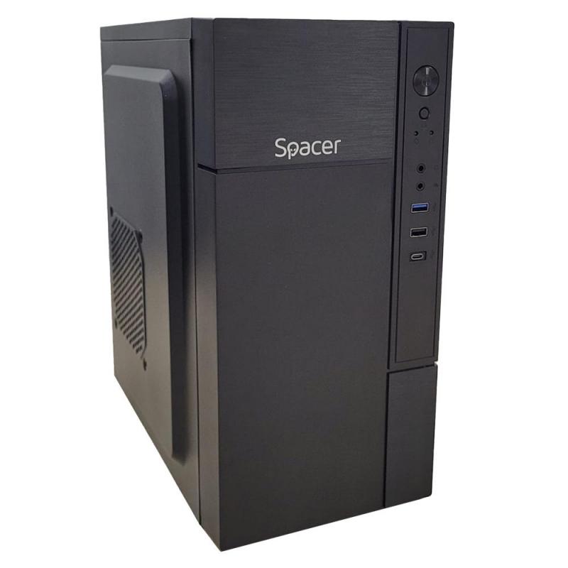 Carcasa SPACER Mini Tower NEGRU