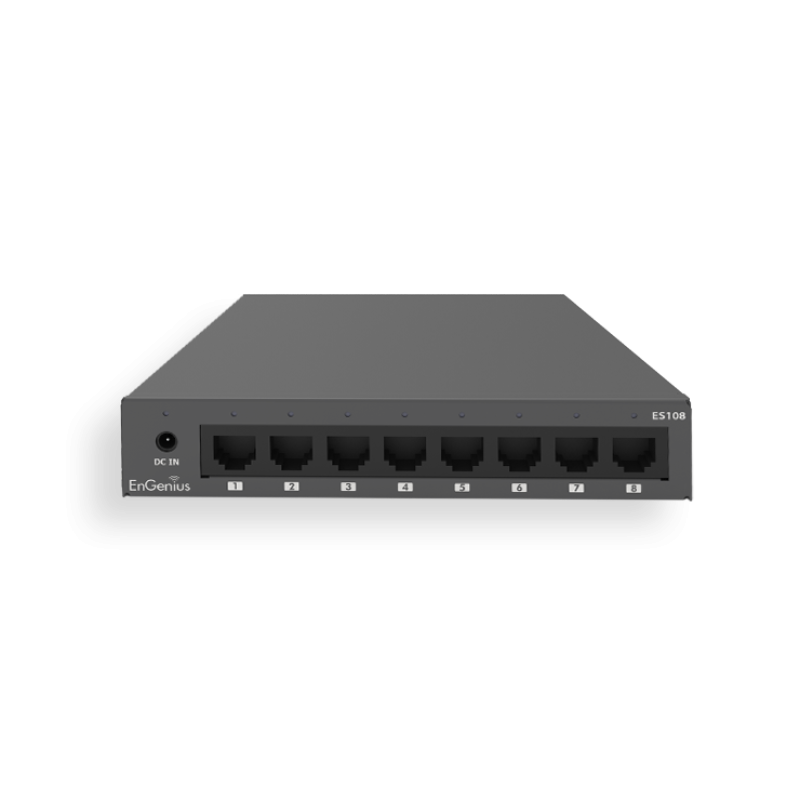 Switch Engenius Unmanaged Desktop 8-port GbE, standard wireless L1, capacitate switch 16 Gbps