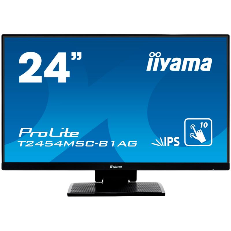 Iiyama PROLITE T2454MSC-B2AG monitor 23,8 TOUCH SCREEN  FHD 75 Hz IPS 300 cd 4 ms HDMI DP SPEAKERS Black