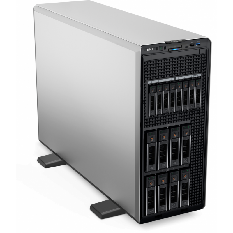PowerEdge T560 Tower Server Intel Xeon Silver 4509Y 2.6G, 8C/16T, 16GT/s, 22.5M Cache, Turbo, HT (125W) DDR5-4400, 16GB RDIMM, 5600MT/s, Single Rank, 480GB SSD SATA Read Intensive 6Gbps 512 2.5in Hot-plug AG Drive,3.5in HYB CARR, 8X3.5 SAS/SATA, 1 CPU, Mo