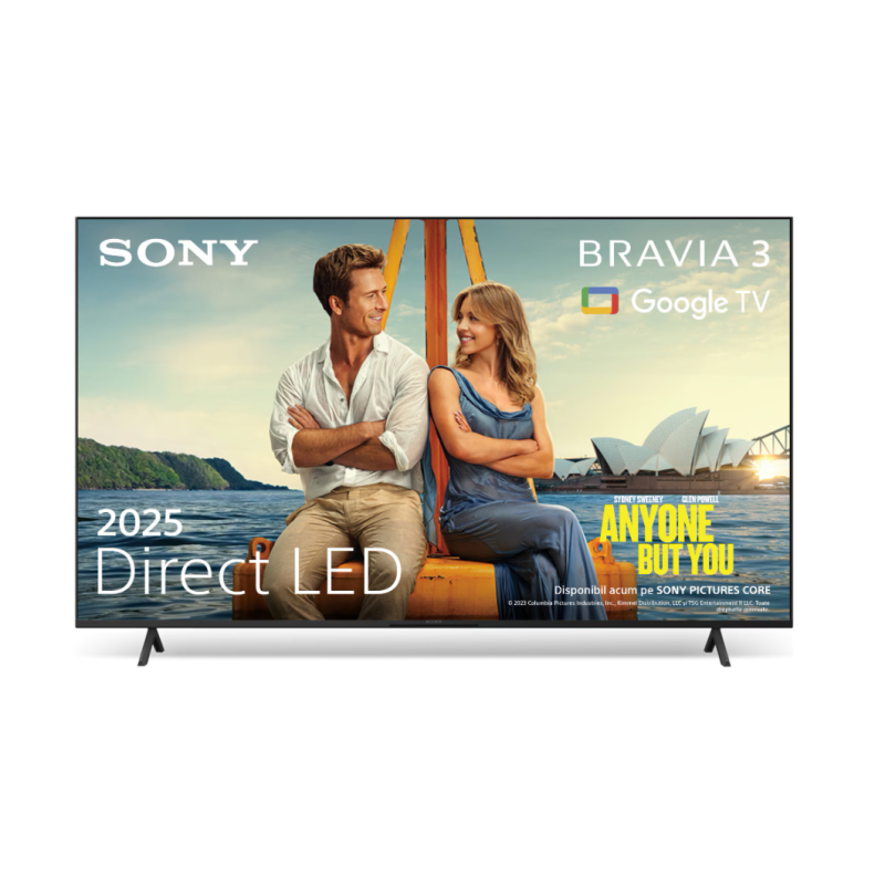 Televizor Sony BRAVIA 3 LED 50S39, 126 cm, Smart Google TV, 4K, Clasa E