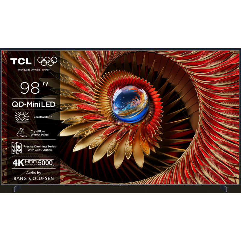 Televizor TCL Mini LED 98Q8C, 248 cm, Smart Google TV, 4K Ultra HD, (Model 2025)