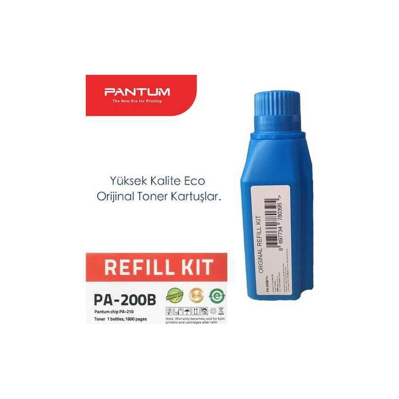 Toner refill kit Pantum PA-200B Black 1.6 k compatibil cu P2500/2500W/M6500NW/6550NW/6600NW