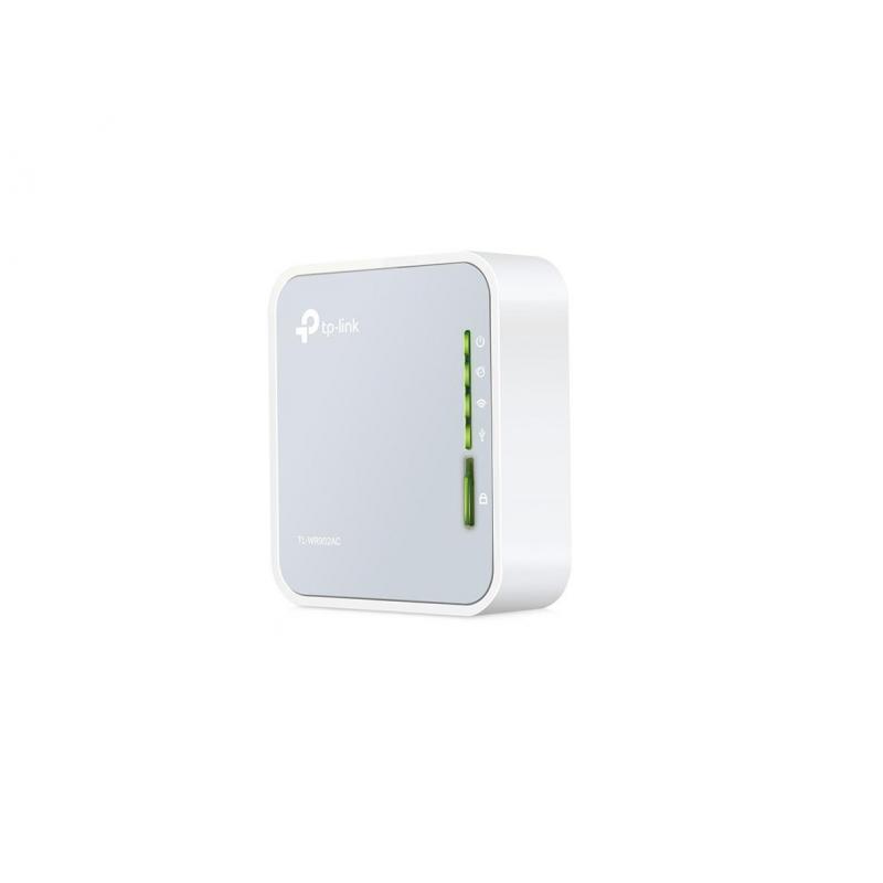 TP-LINK AC750 Wireless Travel Router, TL-WR902AC, IEEE 802.11ac/n/a5GHz ,IEEE 802.11b/g/n 2.4GHz, 2.4GHz and 5GHz, 5GHz: Up to 433Mbps(Onlywith11AC Wireless Adapter); Up to 150Mbps with 11N Wireless Adapter2.4GHz:Up to 300Mbps, 1* 10/100Mbps WAN/LAN Port,