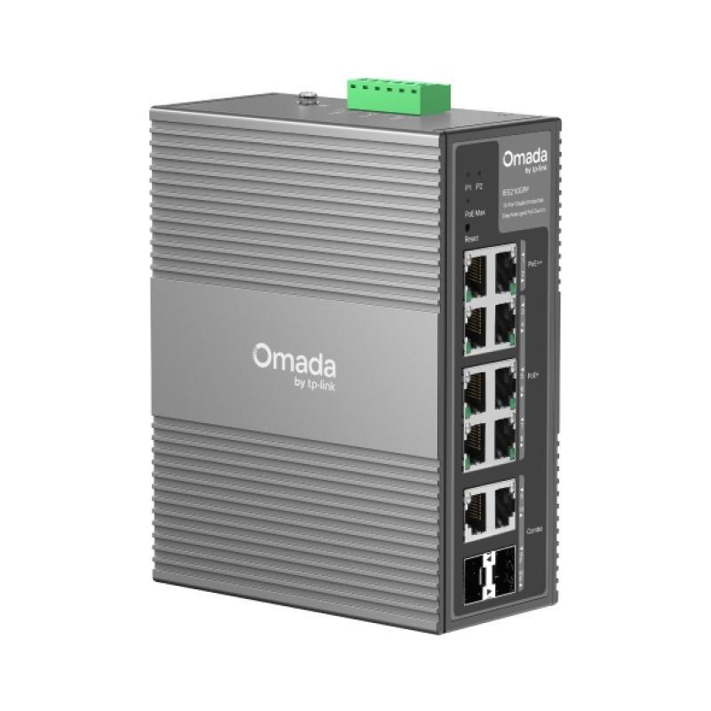 TP-Link Omada IES210GPP. Switch type: Managed. Basic switching RJ-45 Ethernet ports type: Gigabit Ethernet (10/100/1000), Basic switching RJ-45 Ethernet ports quantity: 8. MAC address table: 8000 entries, Switching capacity: 20 Gbit/s. Networking standard
