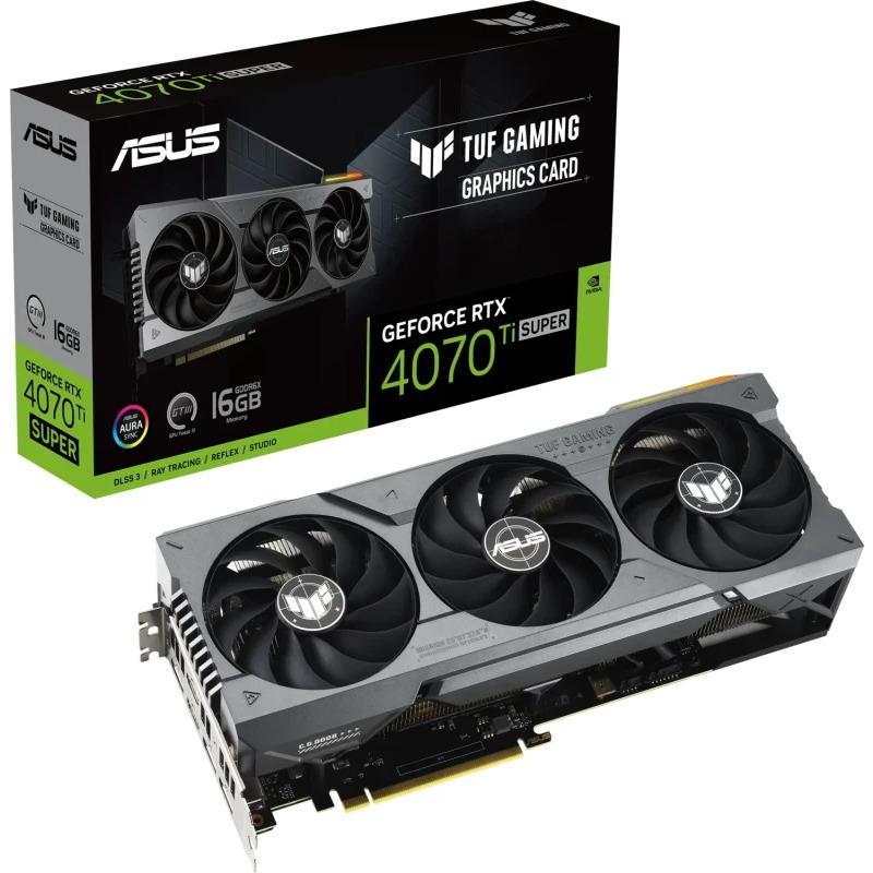 Placa video ASUS GeForce RTX 4070 Ti SUPER TUF GAMING 16GB GDDR6X 256-bit DLSS 3.0