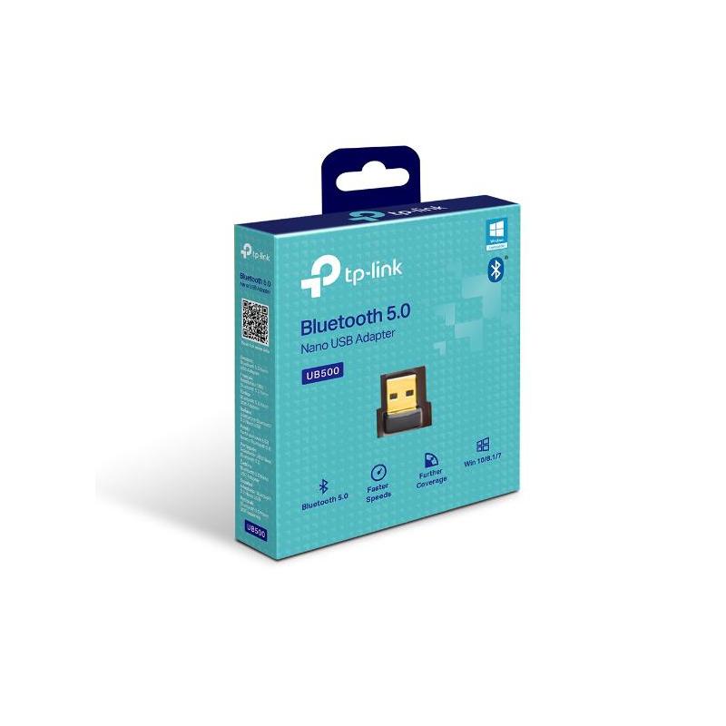 TP-LINK Adaptor USB Nano Bluetooth 5.0,  Bluetooth 5.0, compatibilă cu Bluetooth V4.0/3.0/2.1/2.0/1.1, Windows 11/10/8.1/7.