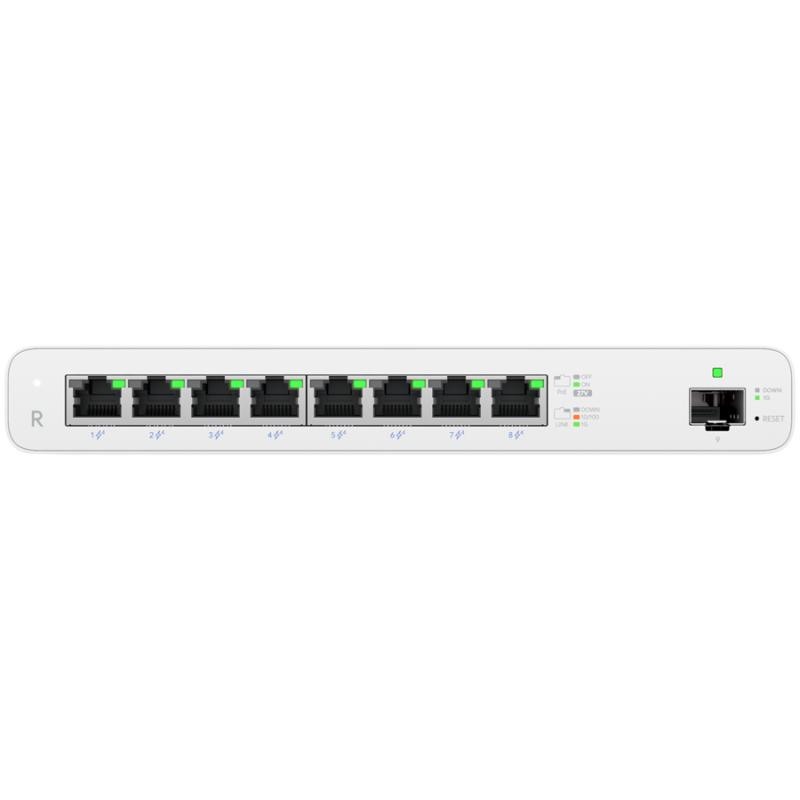 UBIQUITI Gigabit PoE router for MicroPoP 8x GbE RJ45 ports with 27V passive PoE