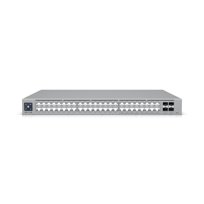 Ubiquiti Unifi Pro Max, Ethernet In-Band, (32) porturi RJ45 GbE, (16) porturi RJ45 1/2,5 GbE, (4) porturi SFP+ 10G, POE disponibil total 720W, sursa alimentare AC/DC, intern, 820W