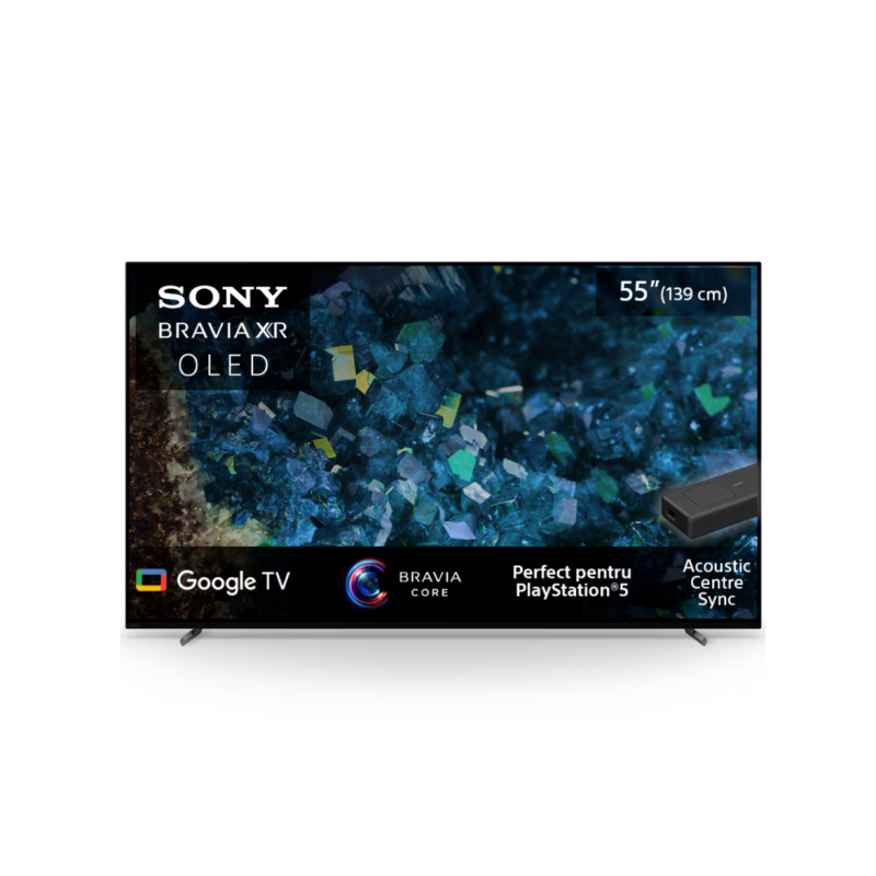Televizor Sony BRAVIA OLED 55A80L, 139 cm, Smart Google TV, 4K Ultra HD, 100 Hz, Clasa G