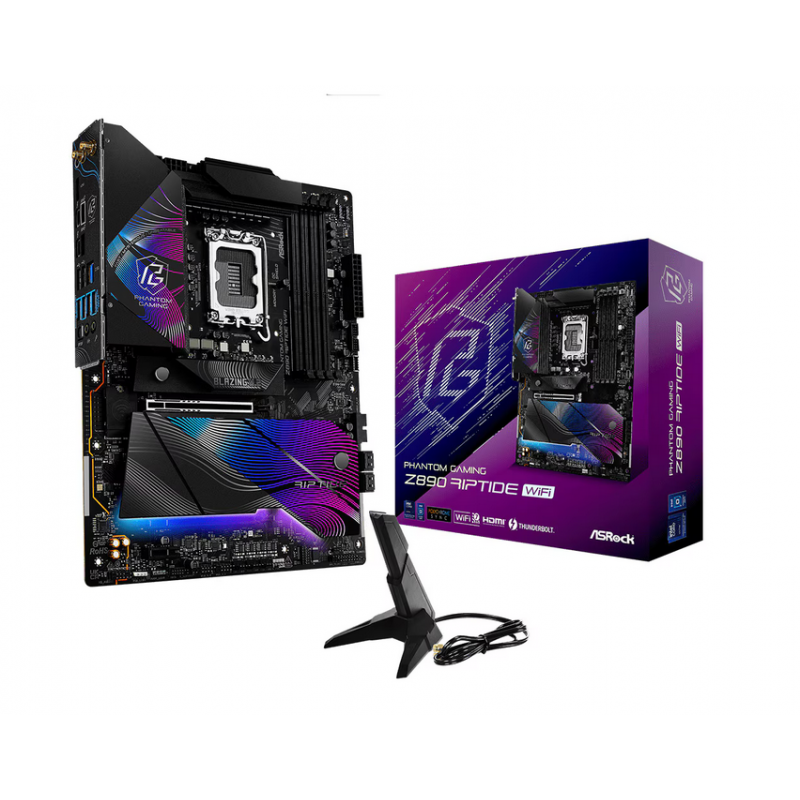 Placa de Baza ASROCK PHANTOM GAMING Z890 RIPTIDE WIFI LGA1851